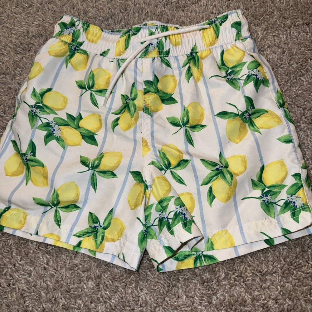 Lemon boy swim trunks